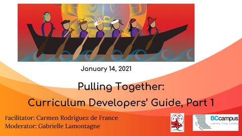 Thumbnail for Pulling Together, Part 1: Curriculum Developers Guide (Jan 14, 2021)