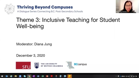 Thumbnail for Thriving Beyond Campuses Roundtable: Theme 3 (December 3, 2020)