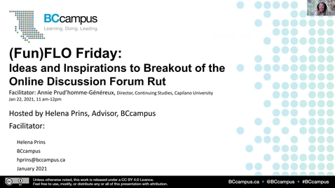 Thumbnail for FLO Friday: Ideas and Inspirations to Break Out of the Online Discussion Forum Rut (January 22, 2021)