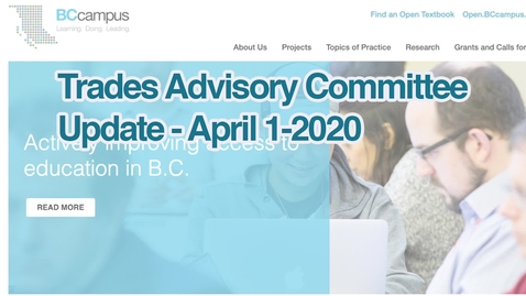 Thumbnail for Advisory Committee Update April-2020