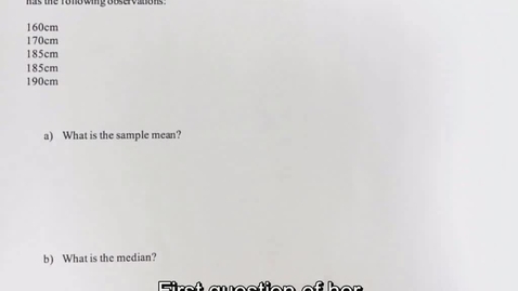Thumbnail for Question 1.1 Mean, Median, Mode
