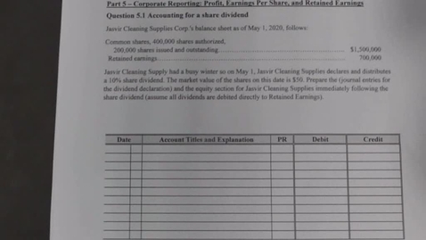 Thumbnail for ACCT2 5 - 1 Share Dividends
