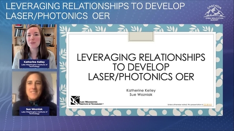 Thumbnail for 206 Leveraging Relationships to Develop OER for Laser and Photonics