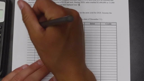 Thumbnail for ACCT2 2 - 3 Estimated Warranties