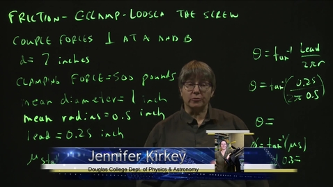 Thumbnail for Friction: C-Clamp and Loosen the Screw