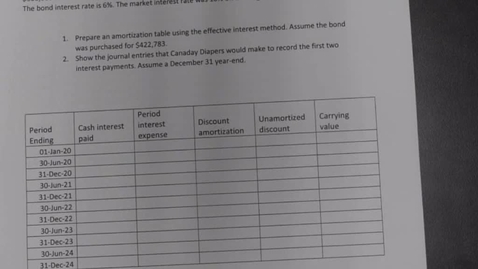 Thumbnail for ACCT2 6 - 2a Discount Amortization Table