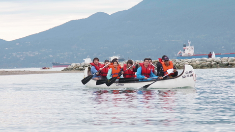 Thumbnail for Medium Wide Shot of Longboat Team rowing