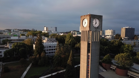 Thumbnail for Aerial - Ladner Clock Tower - Orbit
