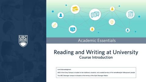 Thumbnail for AE R&amp;W:  Course Introduction - Dr. Luger and Dr. Eikenaar 